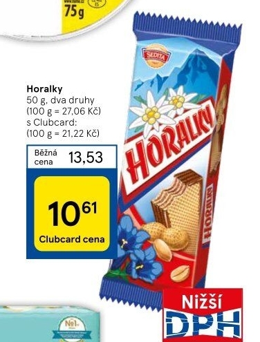 Oplatky Horalky Sedita