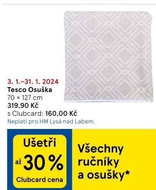 Osuška Tesco