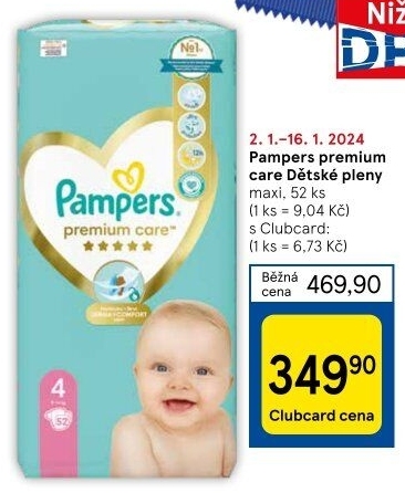 Pleny dětské Pampers Premium Care