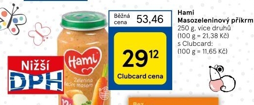 Příkrm masozeleninový Hami