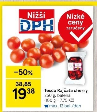 Rajčata cherry Tesco