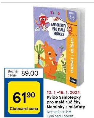 Samolepky pro malé ručičky Kvído Albi