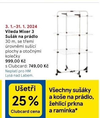 Sušák na prádlo Mixer 3 Vileda