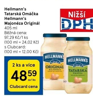 Tatarská omáčka Hellmann'