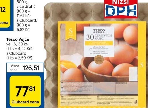 Vejce S Tesco