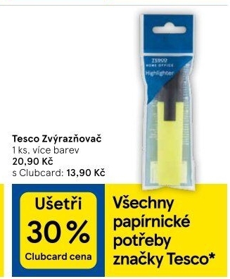 Zvýrazňovače Tesco