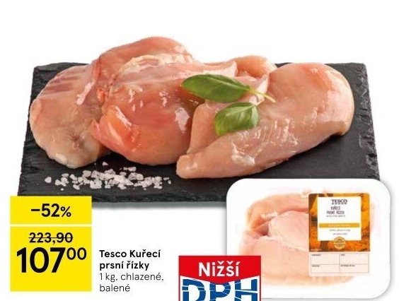 Kuřecí prsní řízky Tesco