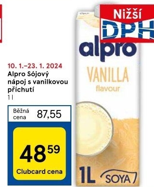 Nápoj sójový ochucený Alpro Soya