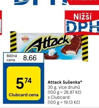 Oplatky Attack Sedita