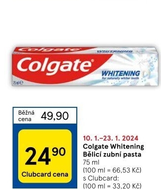 Pasta na zuby Whitening Colgate