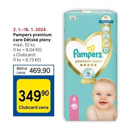 Pleny dětské Pampers Premium Care