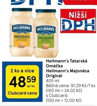 Tatarská omáčka Hellmann'