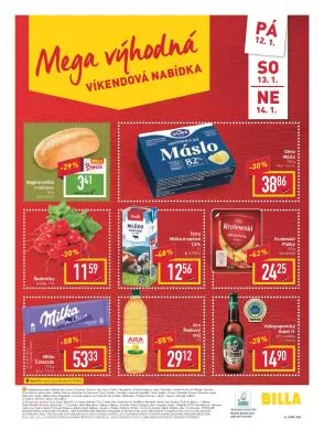 akční leták BILLA 10.1.2024-16.1.2024