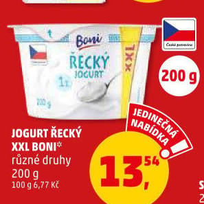 Bílý jogurt řeckého typu Boni