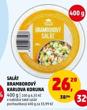 Bramborový salát Karlova Koruna