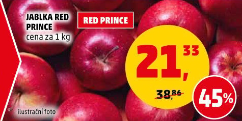 Jablka Red Prince