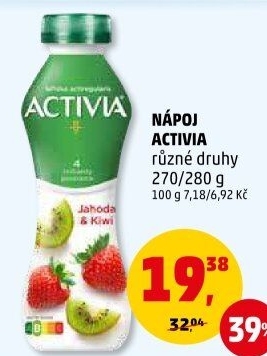 Jogurtový nápoj Activia Danone