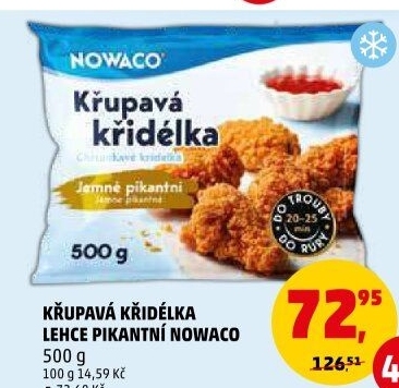Křupavá křidélka mražená Nowaco