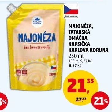 Majonéza Karlova Koruna