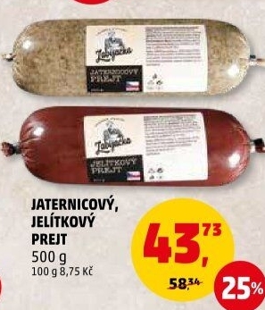 Prejt jitrnicový Dobrá česká Zabijačka