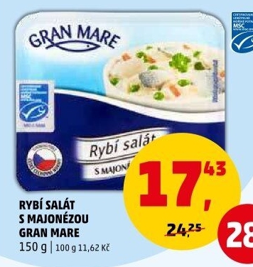 Rybí salát s majonézou Gran Mare