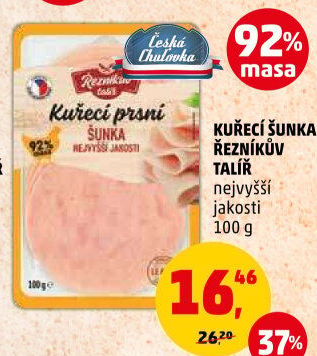 Šunka kuřecí nejvyšší jakosti Řezníkův talíř