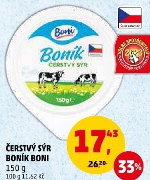 Sýr čerstvý Boník Boni