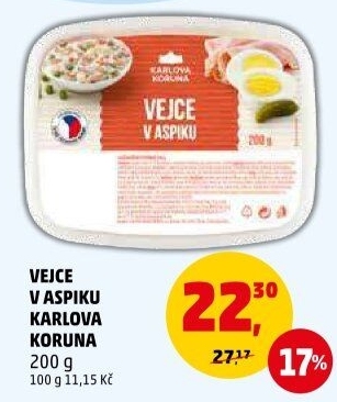 Vejce v aspiku Karlova Koruna