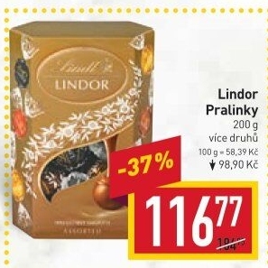 Bonboniéra Pralinky Lindor Lindt