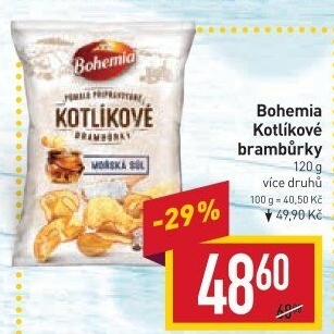Brambůrky kotlíkové Bohemia Chips