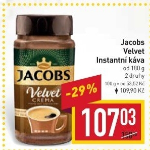Instantní káva Jacobs Velvet