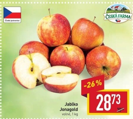 Jablka Jonagold Česká farma