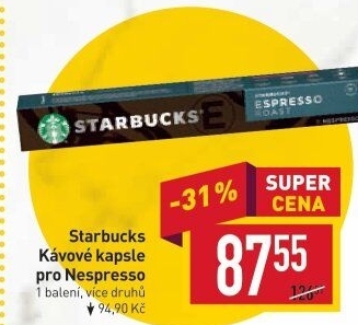 Kapsle Nespresso Starbucks