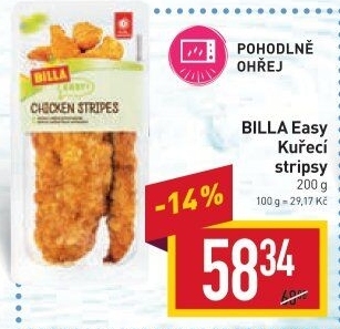 Kuřecí stripsy Easy Billa