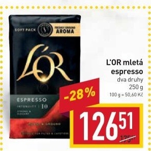 Mletá káva Espresso L'