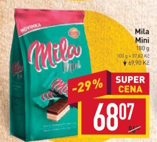 Oplatky mini Mila Sedita