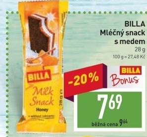 Řez mléčný Billa
