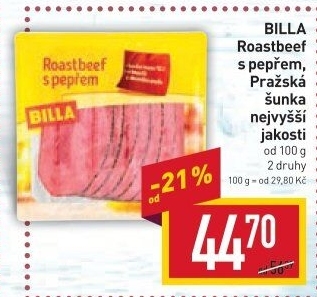 Roastbeef s pepřem Billa