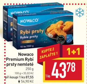 Rybí prsty nemleté mražené Nowaco Premium