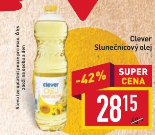 Slunečnicový olej Clever
