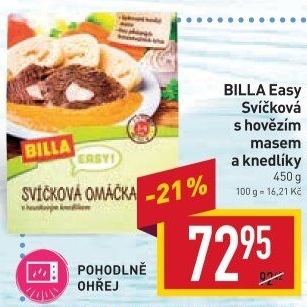 Svíčková na smetaně Easy Billa
