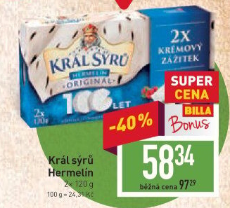 Sýr Hermelín Král sýrů