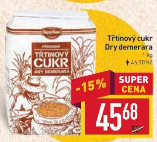 Třtinový cukr Dry Demerara HappyHome