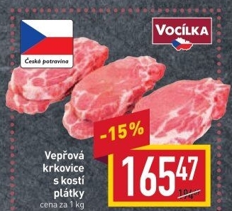 Vepřová krkovice s kostí Vocílka
