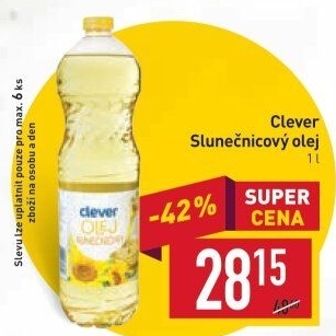 Slunečnicový olej Clever
