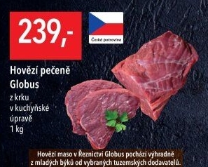 Hovězí pečeně z krku Globus