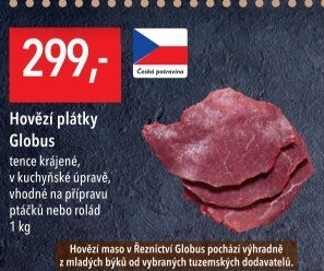 Hovězí plátky Globus