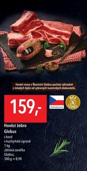 Hovězí žebra s kostí Globus