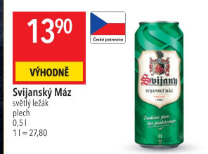 Pivo světlý ležák 11° Svijanský Máz Svijany