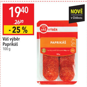 Salám Paprikáš Váš Výběr